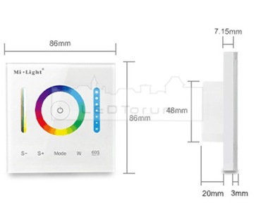 Контроллер Milight WALL RGB RGBW CCT для светодиодов P3