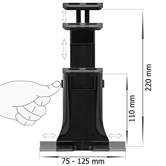 ДЕРЖАТЕЛЬ ДЛЯ ПЛАНШЕТА 3,5-10 ДЮЙМОВ ДЛЯ ОКОННОГО ПОДГОЛОВНИКА 2в1 ХИТ!