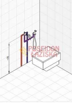 фото ориг. №4, Set shower hygienic kludi bozz chrome contains: element for plaster