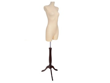 MANEKIN KRAWIECKI DAMSKI ROZ 36/38 Z UDEM DREWNO