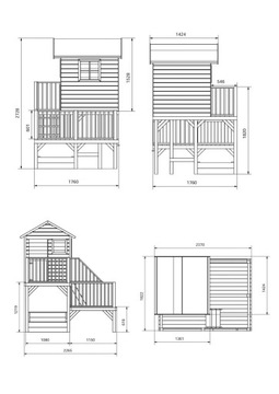 Деревянный дом для детей Hubert Ślizg K-120