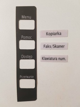 Naklejki na panel Konica Bizhub 4050/4750 j.pol.