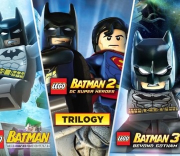 LEGO BATMAN TRYLOGIA 1+2+3 PL STEAM KLUCZ + GRATIS