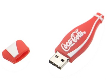 PENDRIVE 64 GB USB BUTELKA COCA COLA CZERWONY BIAŁ