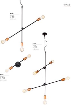 NOWOCZESNA INDUSTRIALNA LOFTOWA LAMPA SUFITOWA LED