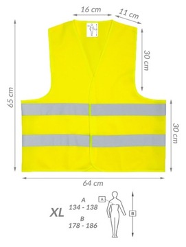 ПЕРВЫЙ КОМПЛЕКТ DIN 13164 EU VEST XL TRIANGLE WARN