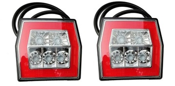 Lampa tylna zespolona LED FT-120 KOMPLET LAMPY Auto laweta przyczepa PARA