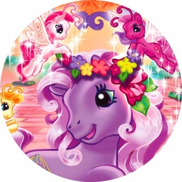 ВОЛНЫ для торта LITTLE PONY, круг, сила цвета