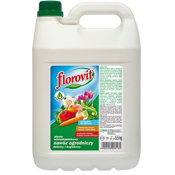 FLOROVIT NAWÓZ OGRODNICZY UNIWERSALNY PŁYN 5L OPRYSK DO OGRODU BIOHUMUS