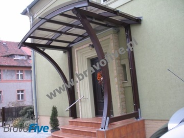 Zadaszenie nad drzwi wejściowe, model RADIAN extra