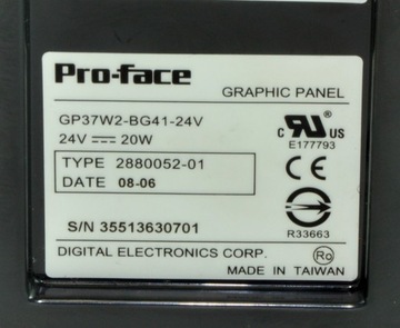 GP37W2-BG41-24V Сенсорная панель Pro-Face HMI