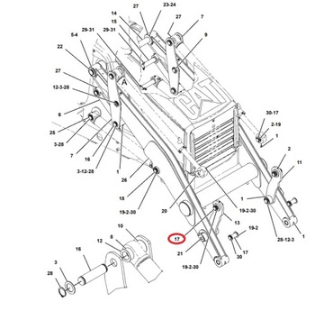 CAT 428 ШТИФТ ПЕРЕДНЕГО РЫЧАГА КОВША 40x110