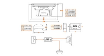 КОМПЛЕКТ АВТОМОБИЛЬНЫХ КОЛОНОК HERTZ DSK 130.3 120ВТ