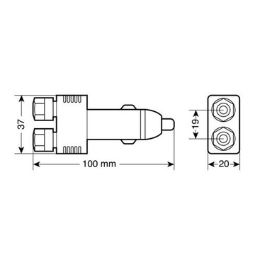 РОЗЕТКИ ПРИЖИГАЛКИ BANANA 12/24V 004