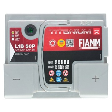 АККУМУЛЯТОР FIAMM L1B 50P 50Ач 520А