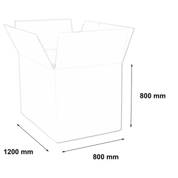 КАРТОННАЯ КОРОБКА С БОЛЬШОЙ ОТКРЫТКОЙ 1200x800x800 5W 700gBC