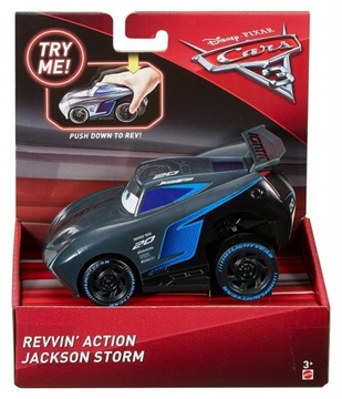 CARS NACIŚNIJ I JEDŹ JACKSON STORM DVD34 MATTEL