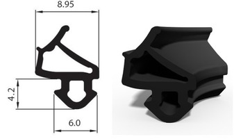 Уплотнитель оконный резиновый VEKA