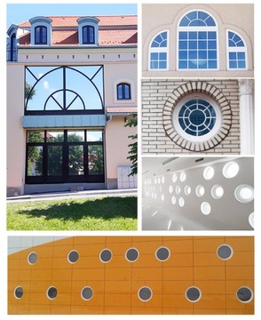 Okno okrągłe 1000 ROZWIERNE PRAWE kolor PCV 100