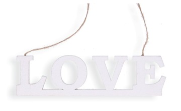 Деревянная надпись LOVE 20смx5,5см свадебное украшение