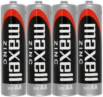 4x BATERIA BATERIE MAXELL AA R6 ZINC