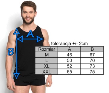 HENDERSON GREEN LINE Podkoszulek męski koszulka na RAMIĄCZKACH WISKOZA - XL