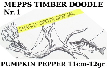 MEPPS TIMB DODLE №1/12г/11см ТЫКВЕННЫЙ ПЕРЕЦ