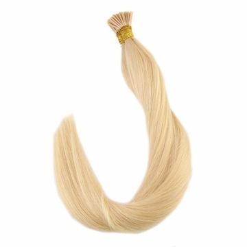 WŁOSY NATURALNE remy RINGI 50CM 20szt 0,8g pasemka