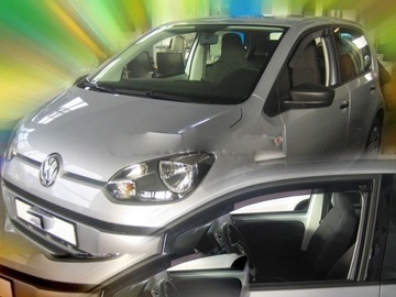 НАПРАВЛЕНИЯ ОКОН HEKO VW UP 5d С ПЕРЕДНЕЙ ЧАСТИ 2012 ГОДА