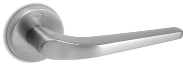 Klamka 1505 rozeta okrągła chrom satyna Convex