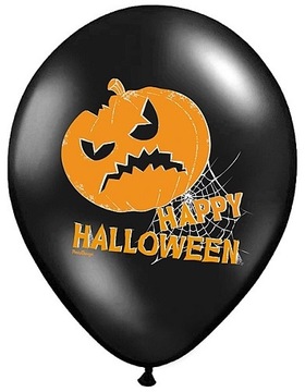 BALONY NA HALLOWEEN Z NADRUKIEM 9 WZORÓW 35 CM HIT