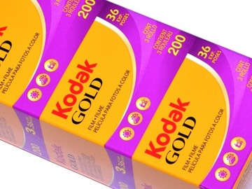 Цветная пленка Kodak Gold 200/36 НАБОР 3 УПАКОВКИ ПЛЕНКИ