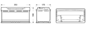 CENTRA FUTURA 95h 800A p+ аккумулятор CB950