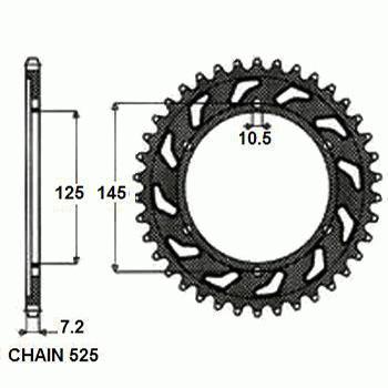 ZESTAW NAPĘD DID VX SUNSTAR YAMAHA TDM 850 96-98