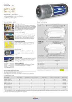 Wymiennik c.w.u. WW-120.TERMO-HIT 120 litrów