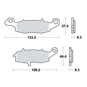 Тормозные колодки TRW LUCAS MCB681 SUZUKI VL 1500