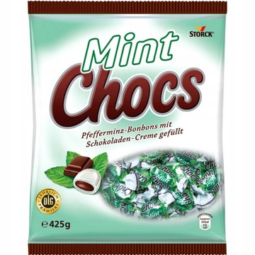 MINT CHOCS CUKIERKI MIĘTOWO-CZEKOLADOWE MIĘTOWE STORCK Z NIEMIEC DE