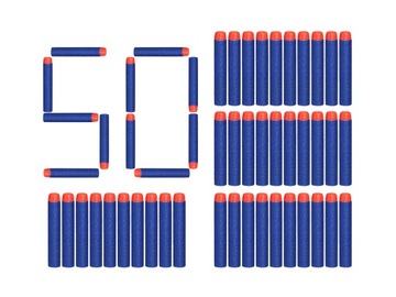 50 STRZAŁEK DO WYRZUTNI NERF N-STRIKE ELITE NABOJE