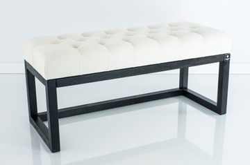 85 Производитель Скамья Стеганый Пуф Белый EMRA WOOD