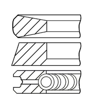 Поршневые кольца Peugeot 1.4 HDI DV4TED 8HZ