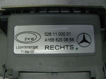 MERCEDES TŘÍDA A W168 HALOGEN AMG + DRŽÁK