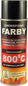 HANSA FARBA ŻAROODPORNA 400ml/800°C 16 KOLORÓW HIT