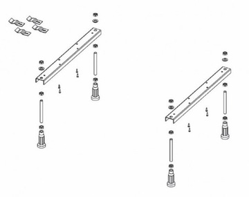 WANNA PROSTOKĄTNA RIHO LUSSO 180x80 BA98 + NOGI