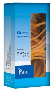 Tetis Gumki Recepturki GG201-A 43 mm 15 g