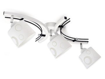 Lampa sufitowa plafon żyrandol 3xE27 klosz walec