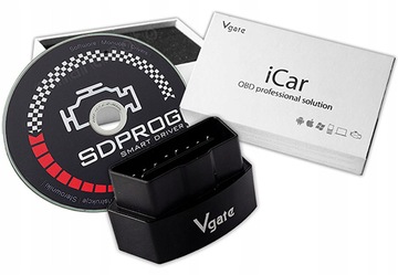 iCAR VGATE ELM327 OBD2 ДИАГНОСТИЧЕСКИЙ ИНТЕРФЕЙС + КОРОБКА ПОЛЬСКОЙ ПРОГРАММЫ SDPROG