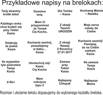 Brelok metalowy Courtly Dzień Taty GRAWER czarny