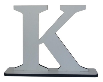 LITERY DREWNIANE K 18CM - DEKORACJE ŚLUB IMIONA