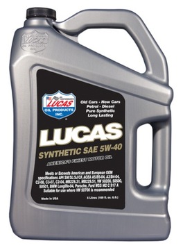 LUCAS OIL Olej syntetyczny 5W40 - 5L USA