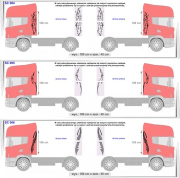 НАКЛЕЙКИ SCANIA GRIFF 180 см + БЕСПЛАТНО